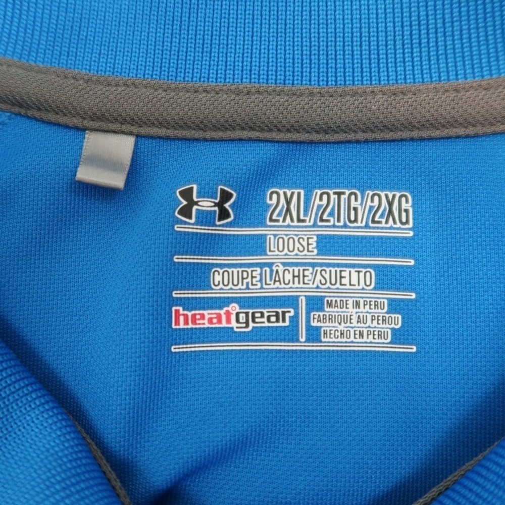 Under Armour Men's Bright Blue Polo Shirt - Picture 2 of 12